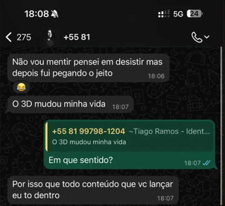depoimento Tiago Ramos — O 3D mudou minha vida